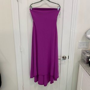 Susana Monoco Raspberry Hi-Low Tube Dress Large